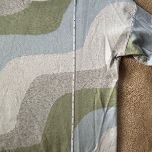 Fate Cream, Blue and Green  Sweater